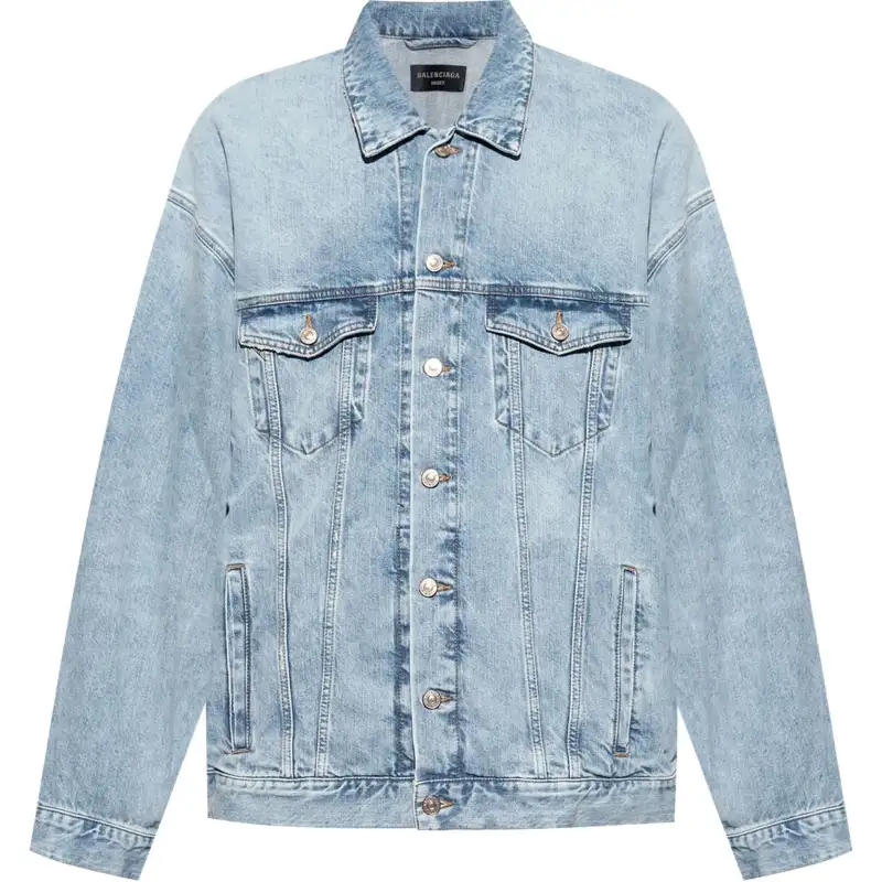Balenciaga Vintage Effect Denim Jacket