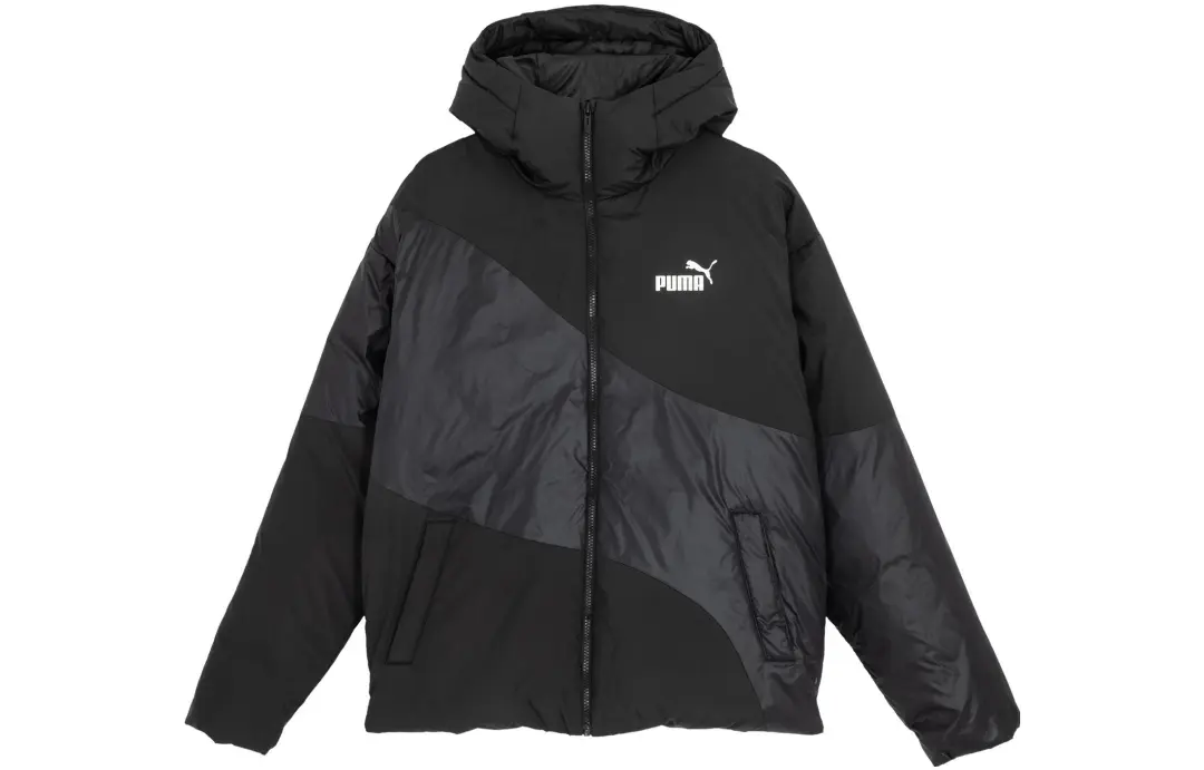 PUMA IG CAT HOODED DOWN PUFFER JACKET Down Jacket Men's Black