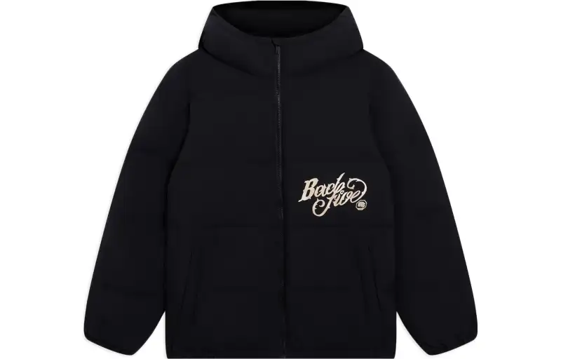 Li Ning Down Jackets Men's Black Hooded Thickened Other