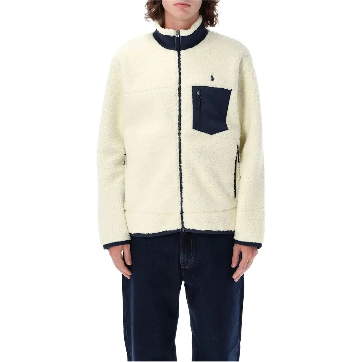 Polo Ralph Lauren Velvet feel Coat Men's Cream White