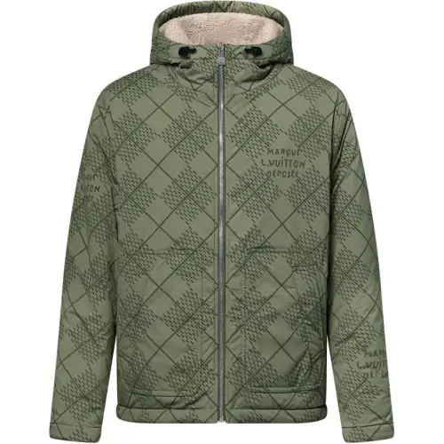 Lv Reversible Nylon And Fleece Windbreaker
