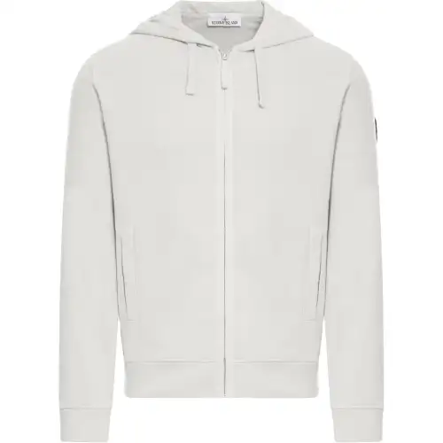 STONE ISLAND Logo Patch Zip-Up Hoodie