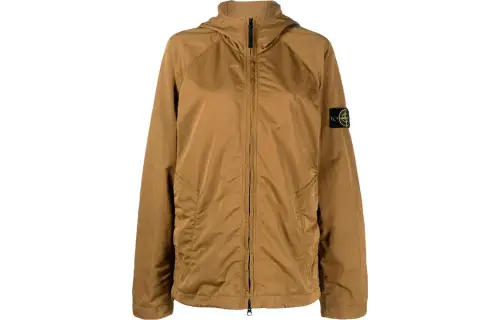 STONE ISLAND SS23 Compass-patch Hooded Parka Yellow