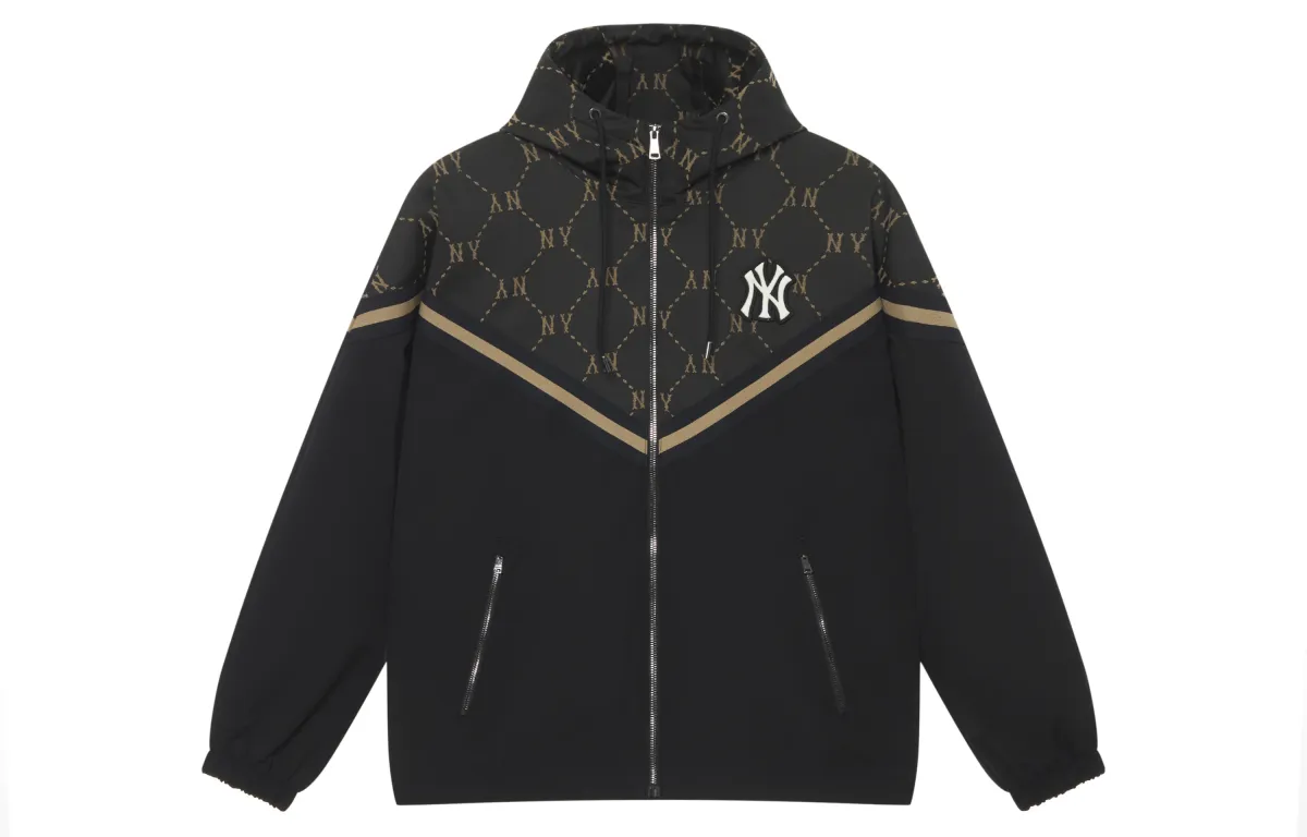 MLB MONOGRAM 24FW Windproof Jacket Unisex Black