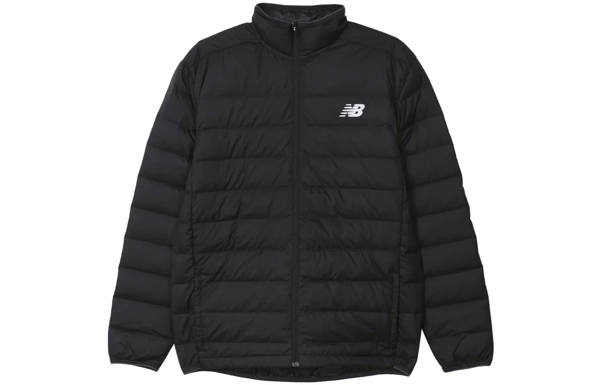 New Balance Athletics Woven Down Jackets Men's Black Hooded Moderate Other