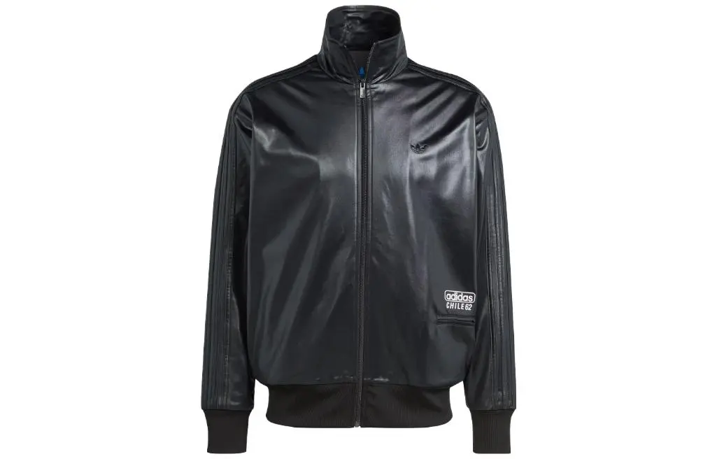 Adidas Originals Jackets Men's Black Stand Collar Moderate Other