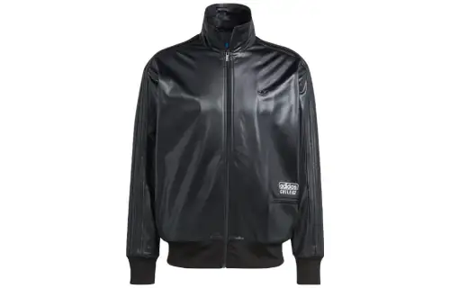 Adidas Originals Jackets Men's Black Stand Collar Moderate Other