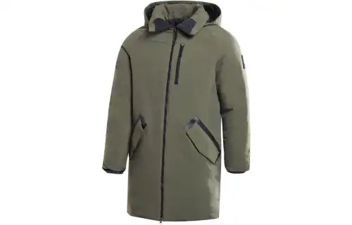 Reebok Down Jackets Men's Green Hooded Moderate Down Jacket