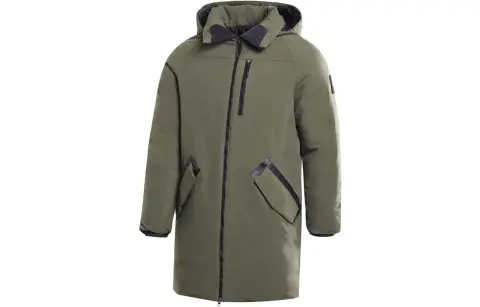 Reebok Down Jackets Men's Green Hooded Moderate Down Jacket