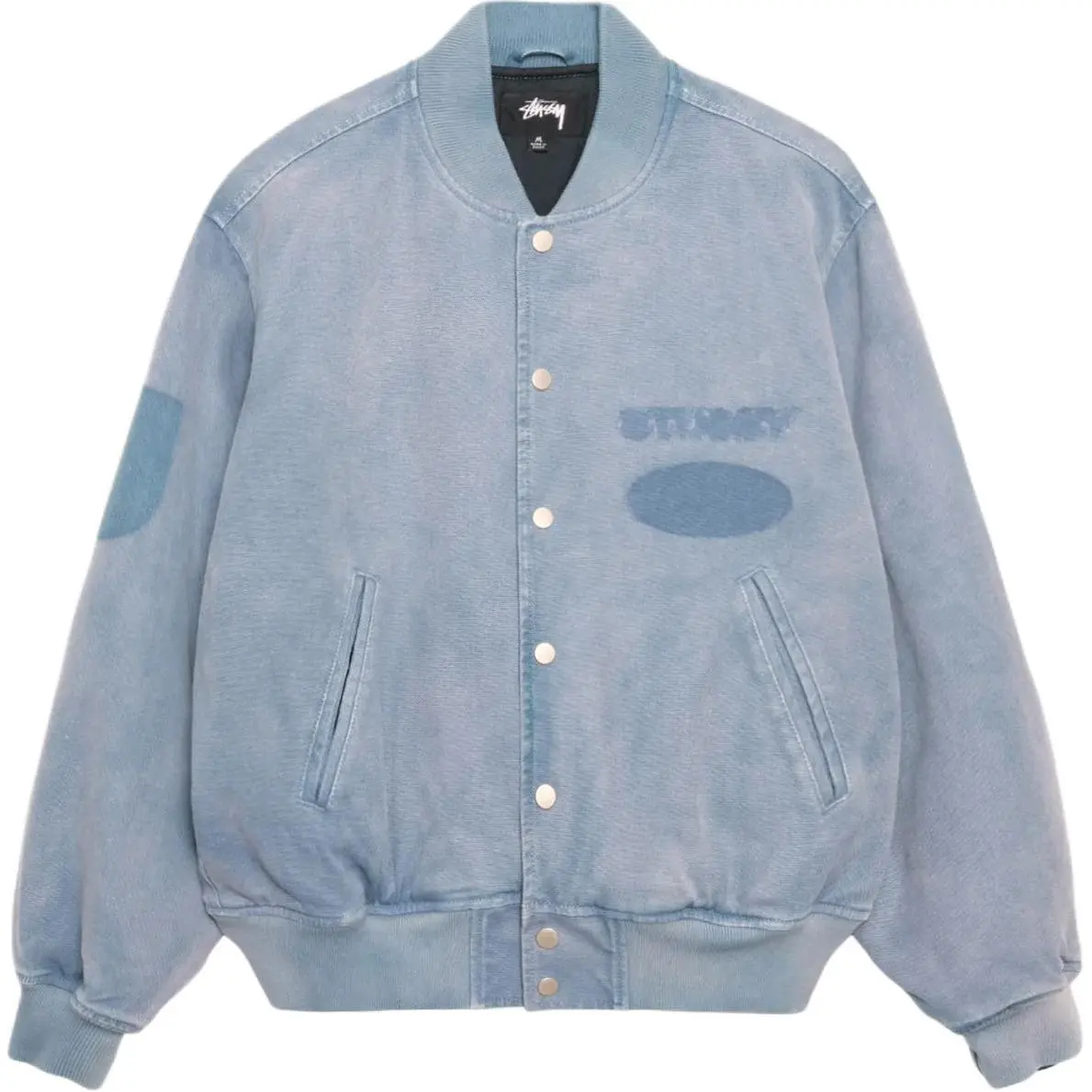 Stussy Ghost Logo Varsity Jacket