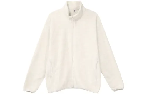 UNIQLO Jackets Unisex Ivory Stand Collar Moderate Other