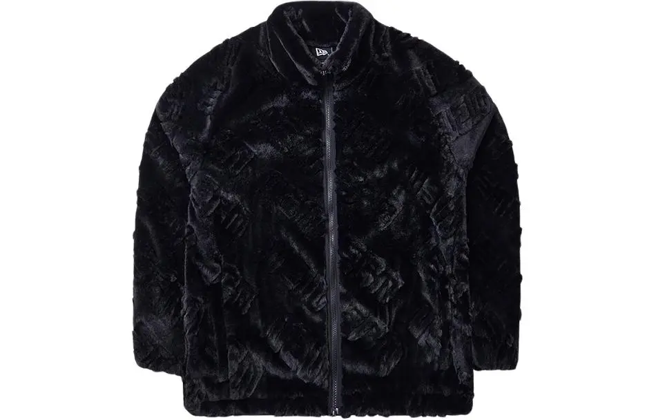 New Era SS24 Velvet feel Coat Unisex Black