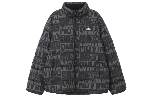 ANTA Down Jackets Men's Black Stand Collar Moderate Other