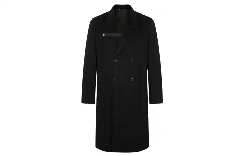 DIOR Quarterly New Products Coats Men's Black Suit Collar Moderate Straight Fit