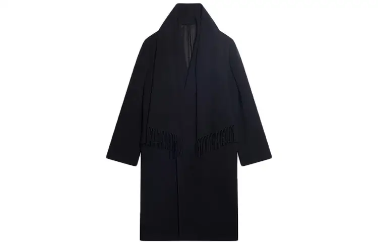 Balenciaga Coats Men's Blue Scarf Collar Moderate