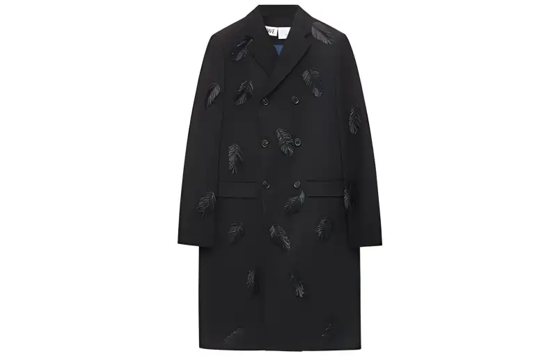 LOEWE SS23 LOEWE X HAL's Mobile Castle Capsule Collection Coat Men's Black