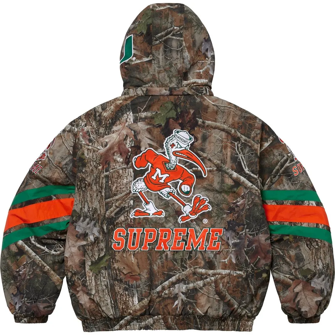 Supreme x Mitchell & Ness Ncaa Stadium bomber jacket