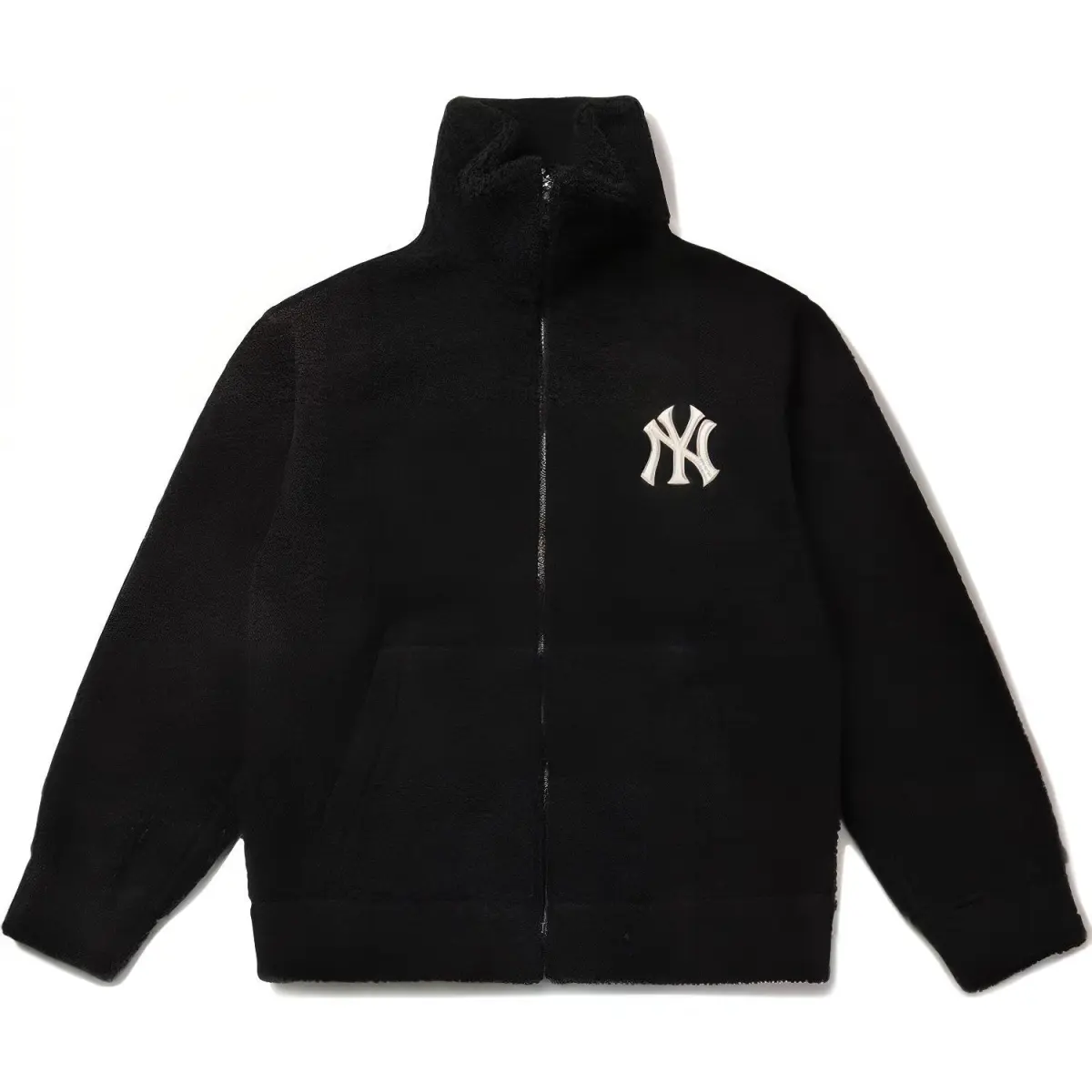 MLB Dumble Velvet Jackets Unisex Black Stand Collar Moderate