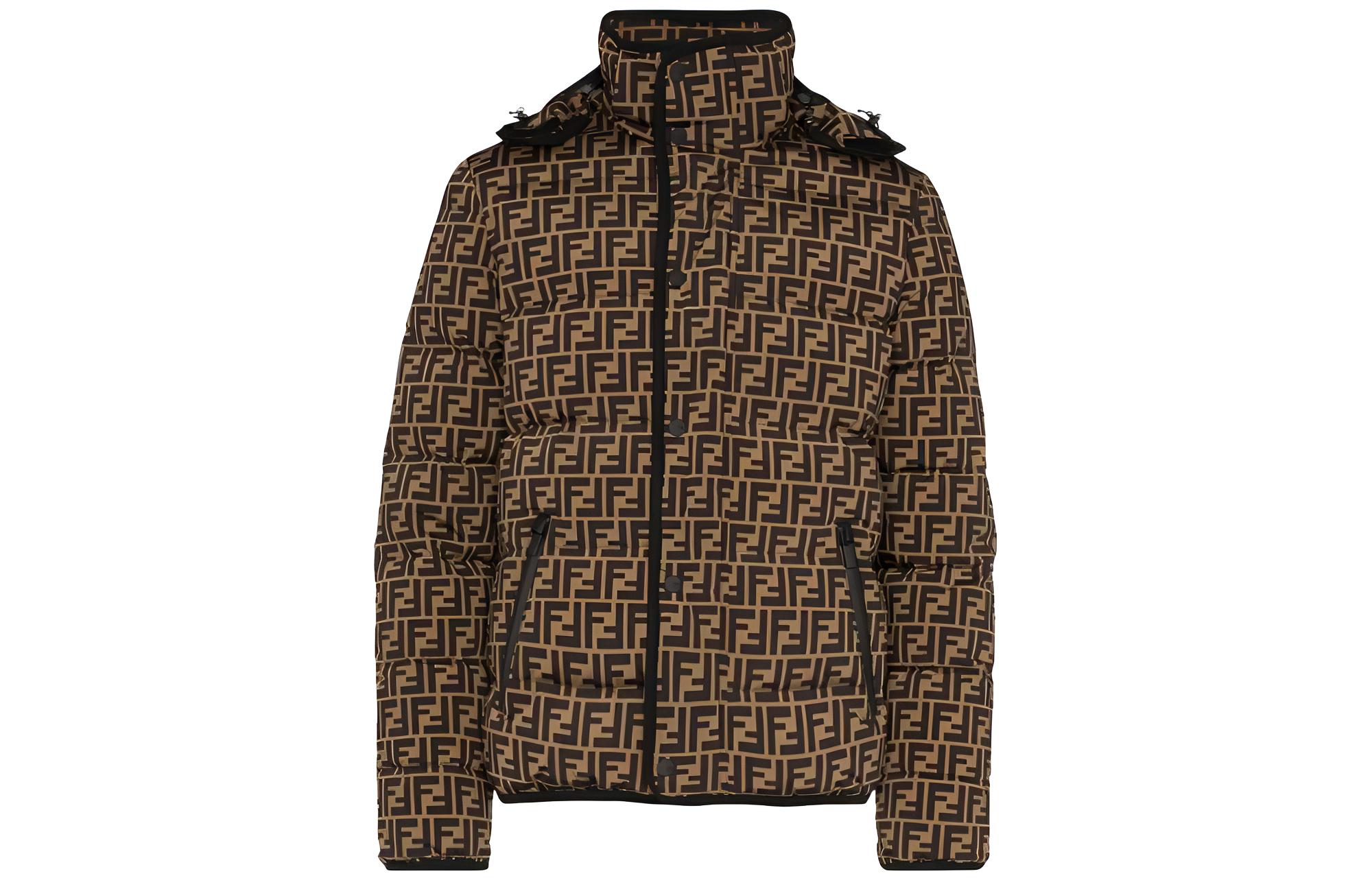 Мужская куртка Fendi Logo (каки)