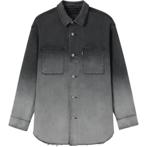 Levi’s Denim Ronin Series FW24 Gradient Lapel Loose Straight Long Sleeve Denim Jacket Men’s Style