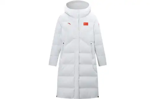 ANTA Down Jackets Men's White Hooded Moderate