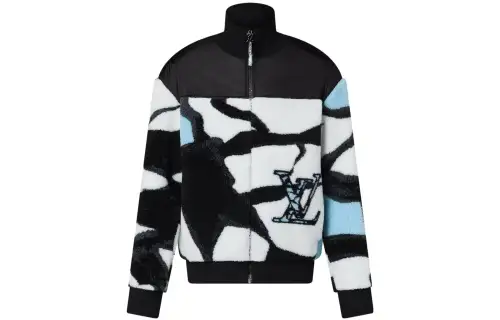Louis Vuitton 2010 logo fleece jacket