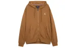 Jordan Jackets Men's Brown Hooded Non Detachable Moderate