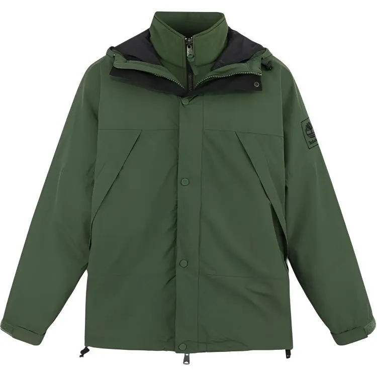 Timberland Urban Outdoors Waterproof And Windproof To Keep Warm Windbreaker Jacket Men's Black Forest Green
