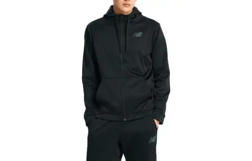 New Balance Jackets Men's Black Hooded Moderate Other