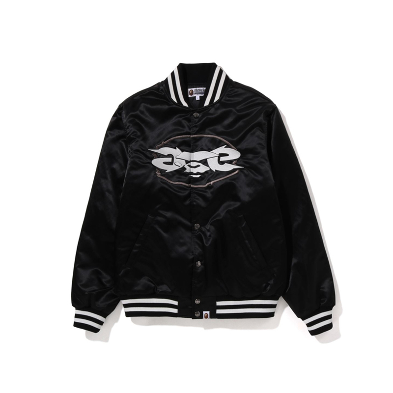 Мужская куртка A BATHING APE Baseball Jacket (черная)