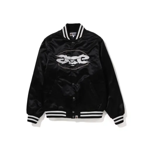Bape Ape Relaxed Fit Nylon Varsity Jacket