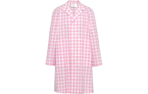 PRADA Gingham check Cotton Coat