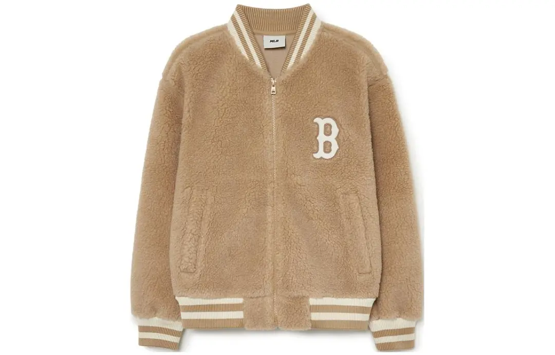 MLB Velvet feel Coat Unisex Khaki