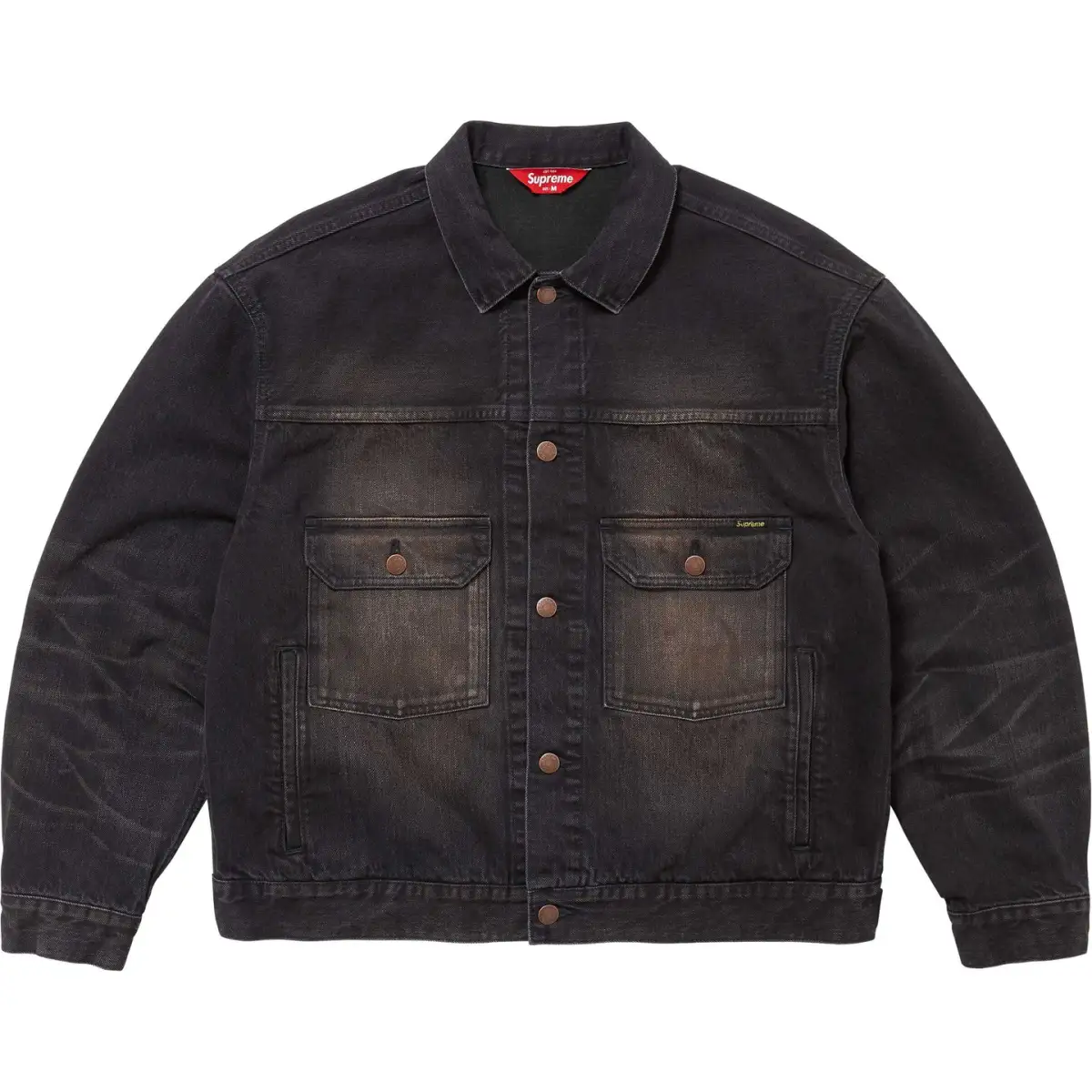 Supreme Distressed Selvedge Trucker Jacket