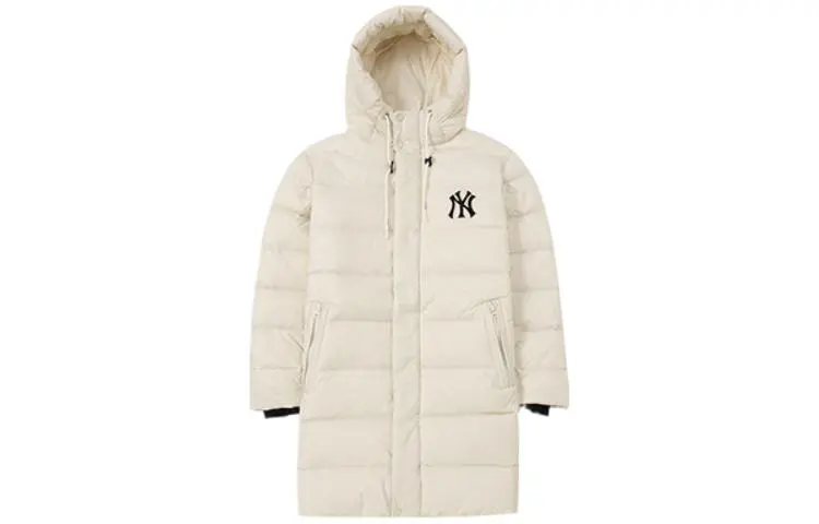 MLB New York Yankees Down Jacket Long Unisex White