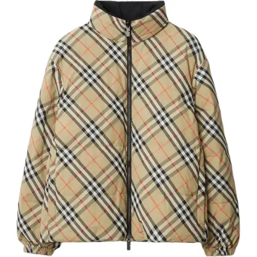 Burberry Reversible Check Puffer Jacket