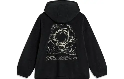 Li Ning CF Tracing Velvet feel Coat Unisex Black