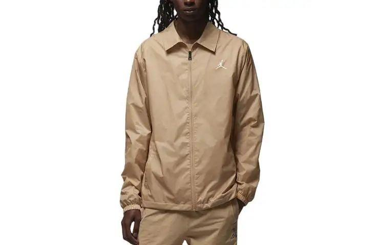 Jordan Flight MVP Jackets Men's Khaki Lapel Moderate Other