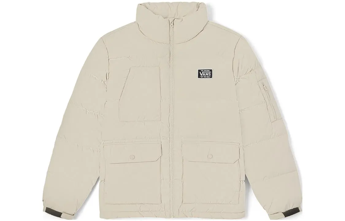 Vans Down Jackets Unisex Oat Stand Collar Moderate