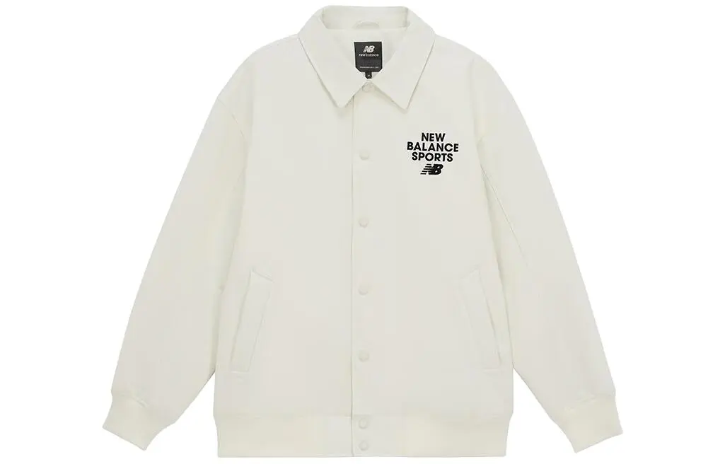 New Balance Puffer Jackets Unisex White Lapel Moderate Other