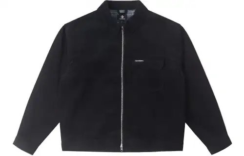 Converse Jackets Men's Black Lapel Moderate Other