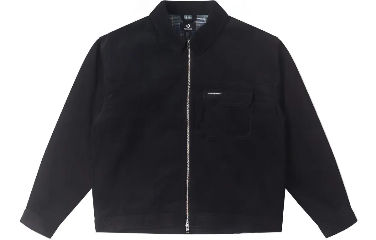 Converse Jackets Men's Black Lapel Moderate Other