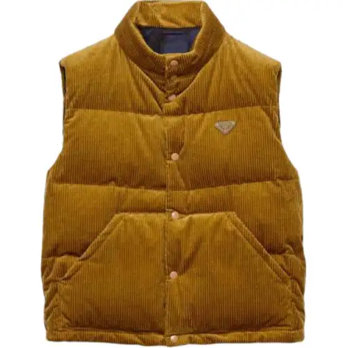 Prada 2000s corduroy down gilet