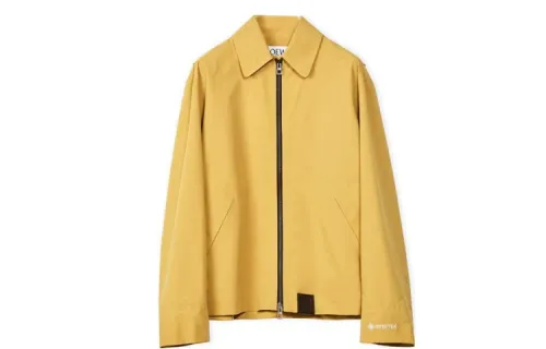 LOEWE Jackets Men's Yellow Suit Collar Moderate Other