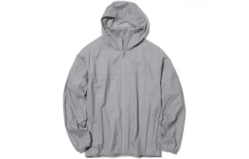 UNIQLO SS23 Breathable And Waterproof Sun Protection Clothing Unisex Ink Wash Gray