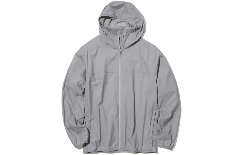UNIQLO SS23 Breathable And Waterproof Sun Protection Clothing Unisex Ink Wash Gray