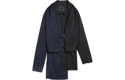 Balenciaga Coat Loose Fit Unisex Black