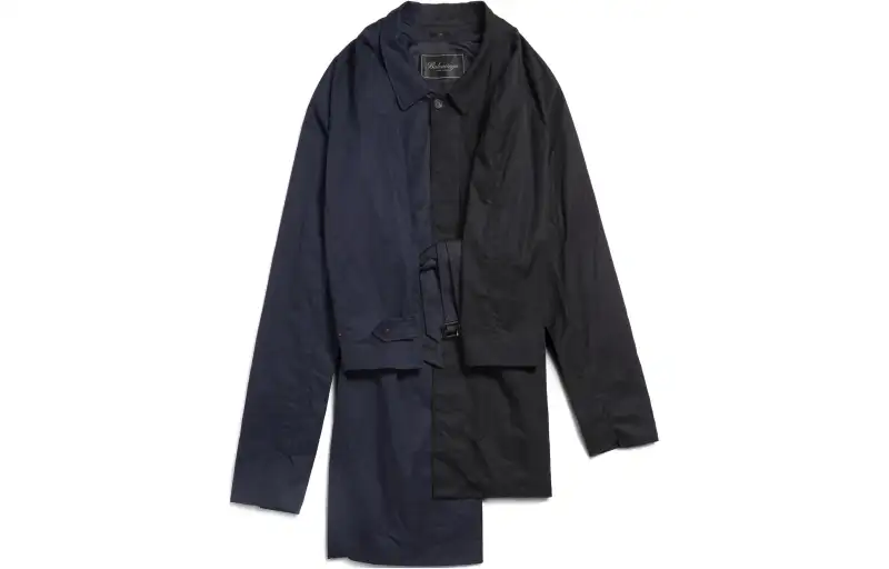 Balenciaga Coat Loose Fit Unisex Black