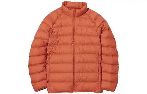 UNIQLO Jackets Men's 24 Bright Orange Stand Collar Moderate Other