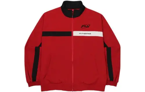 FILA Jackets Unisex Red Stand Collar Moderate Other